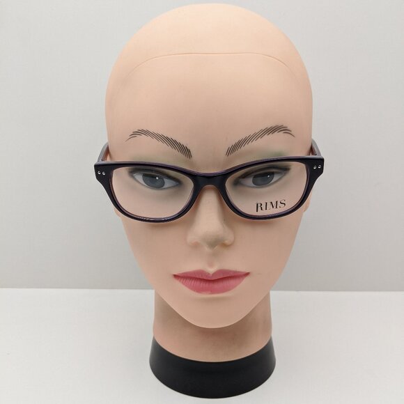 🕶️RIMS Plum Horn R3 2018 Eyeglasses 51/17/135 | ALO451🕶️ - Picture 8 of 9